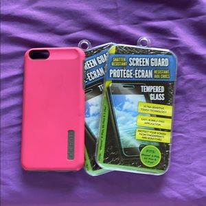 INCIPIO IPHONE Case & 2-NWOT Screen Guards